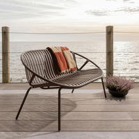 GARTENBANK 81/73/72 cm   - Lila/Braun, MODERN, Kunststoff/Metall (81/73/72cm) - Livetastic