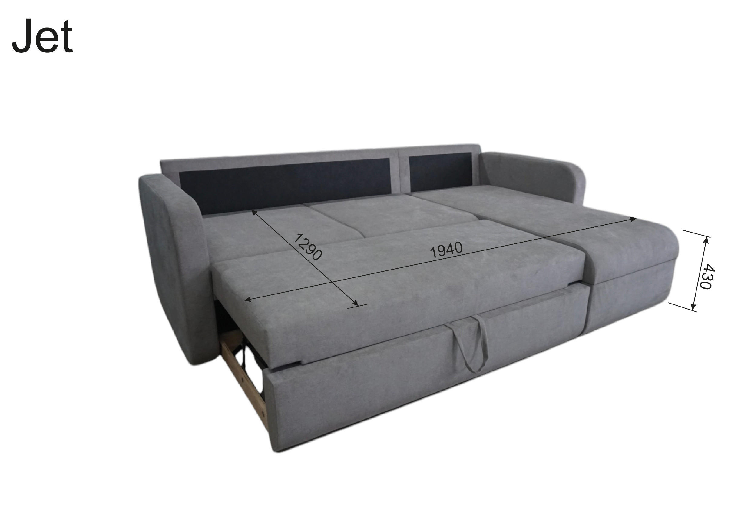 ECKSOFA Taupe Jacquard  - Taupe/Schwarz, Trend, Kunststoff/Textil (214/144cm) - Livetastic