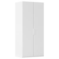 DREHTÜRENSCHRANK 101/223/61 cm,  in Weiß, 2 Tür(en)  - Weiß, Basics, Holzwerkstoff/Metall (101/223/61cm) - Novel