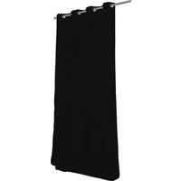 WÄRMESCHUTZVORHANG Verdunkelung  - Schwarz, Design, Textil (145/260cm)