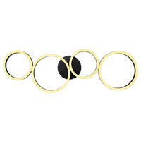 LED-DECKENLEUCHTE  88,5/33/6,5 cm    - Opal/Schwarz, Trend, Kunststoff/Metall (88,5/33/6,5cm) - Globo