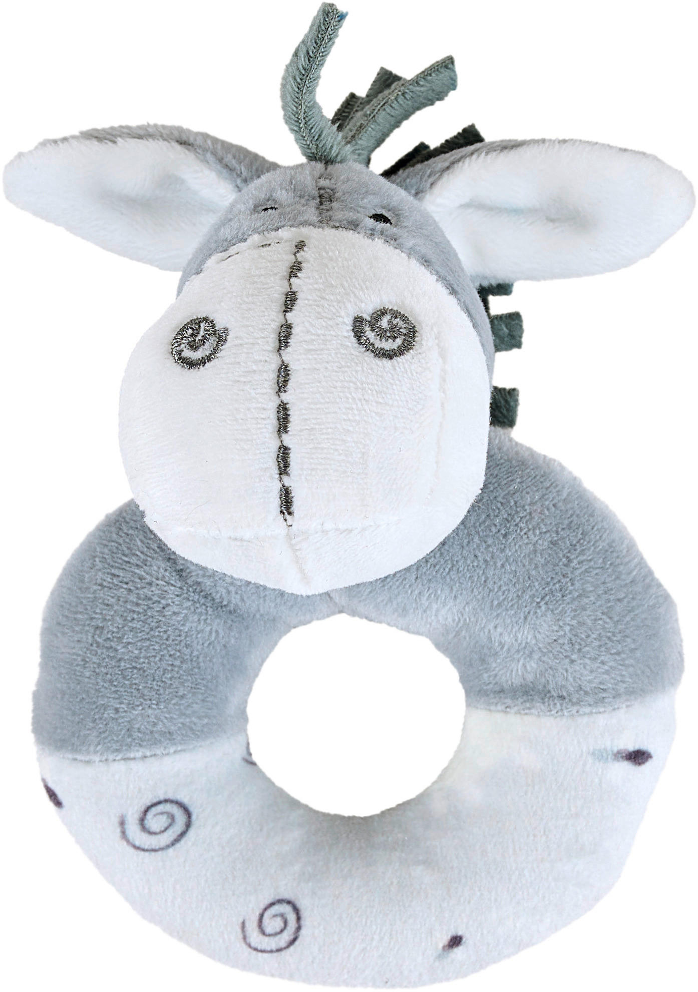 CSÖRGŐ - fehér/szürke, Basics, textil (9/12,5cm) - Patinio