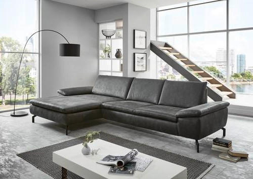 COLȚAR textil antracit  - antracit/negru, Design, metal/textil (181/341cm) - Dieter Knoll