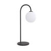 TISCHLEUCHTE 16/26,6/52,5 cm   - Opal/Schwarz, KONVENTIONELL, Glas/Metall (16/26,6/52,5cm) - Belid