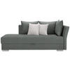 LEŽADLO, textil, 220/93/100 cm - biela/mätovozelená, Design, textil/plast (220/93/100cm) - Livetastic