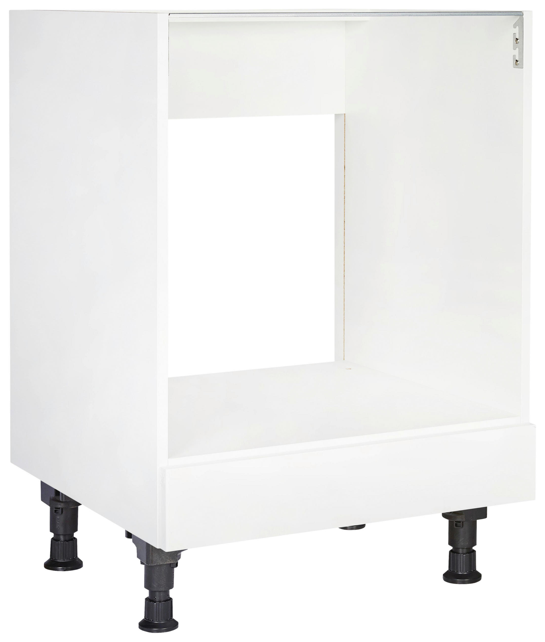 HERDUMBAUSCHRANK 60/87/56 cm in Weiß - Weiß, MODERN, Holzwerkstoff (60/87/56cm) - Nobilia