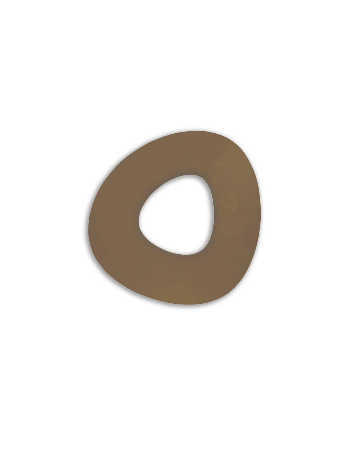 LED-DECKENLEUCHTE 70/50/3,5 cm   - Sandfarben, Design, Metall (70/50/3,5cm) - BOPP