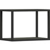 WANDREGAL 50/35,2/29 cm  - Anthrazit/Graphitfarben, Design, Holzwerkstoff/Metall (50/35,2/29cm) - Cantus