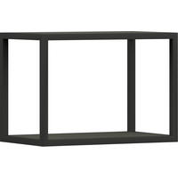 WANDREGAL 50/35,2/29 cm  - Anthrazit/Graphitfarben, Design, Holzwerkstoff/Metall (50/35,2/29cm) - Cantus