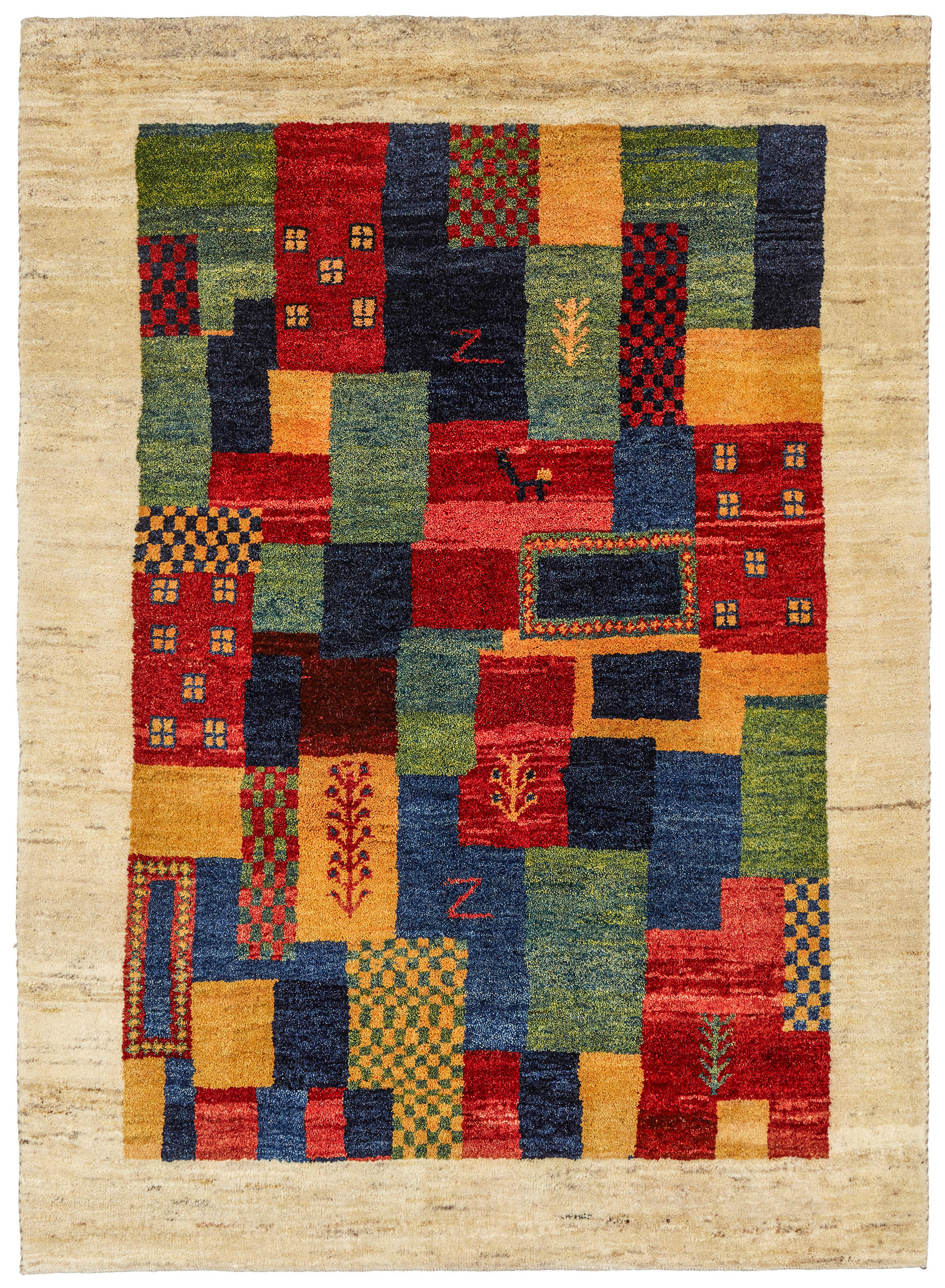 ORIENTALISK MATTA 80/200 cm Chrysopras Natur  - multicolor, Lifestyle, textil (80/200cm) - Cazaris