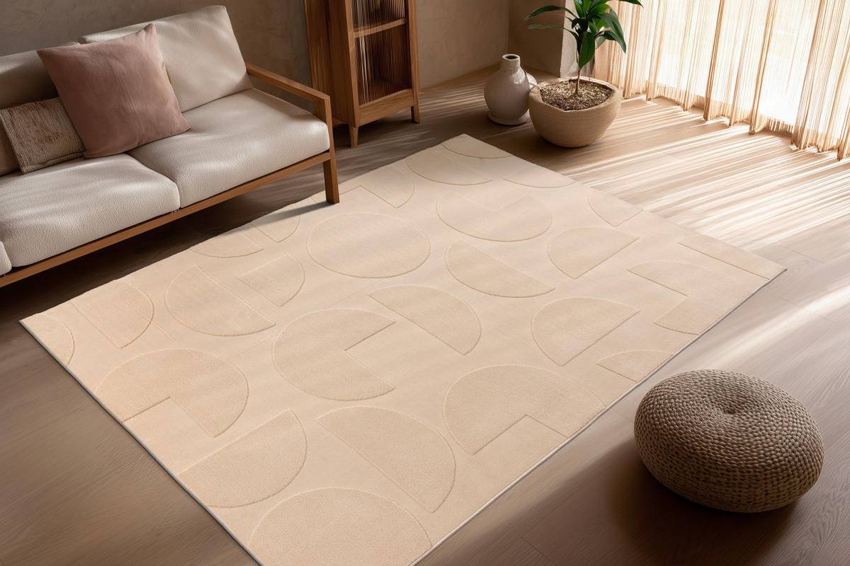 WEBTEPPICH 120/170 cm  - Beige, Basics, Textil (120/170cm)