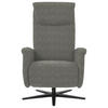 RELAXSESSEL in Textil Graubraun  - Graubraun/Schwarz, Design, Textil/Metall (77/115/89cm) - Pure Home Comfort