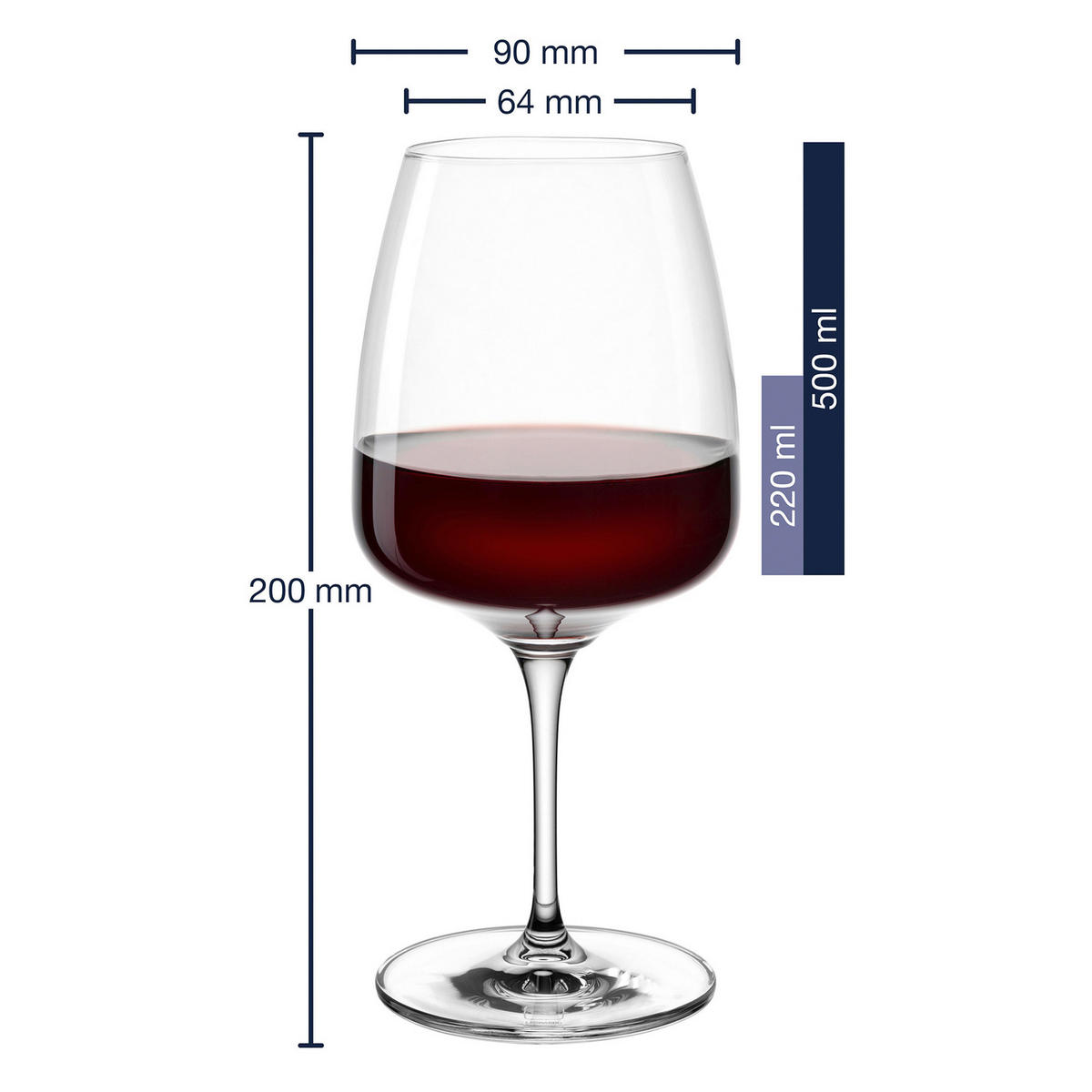 GLÄSERSET Cesti 6-teilig  - Transparent, Basics, Glas (9/20/9cm) - Leonardo