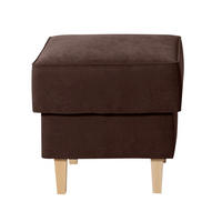 HOCKER in Textil Braun  - Buchefarben/Braun, Design, Holz/Textil (53/45/53cm) - Max Winzer