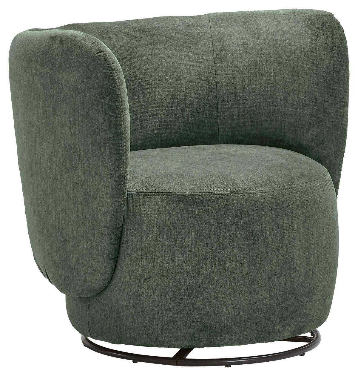 COCKTAILSESSEL BOLI Flachgewebe Dunkelgrün    - Dunkelgrün/Schwarz, Design, Textil/Metall (92/80/84cm) - Livetastic