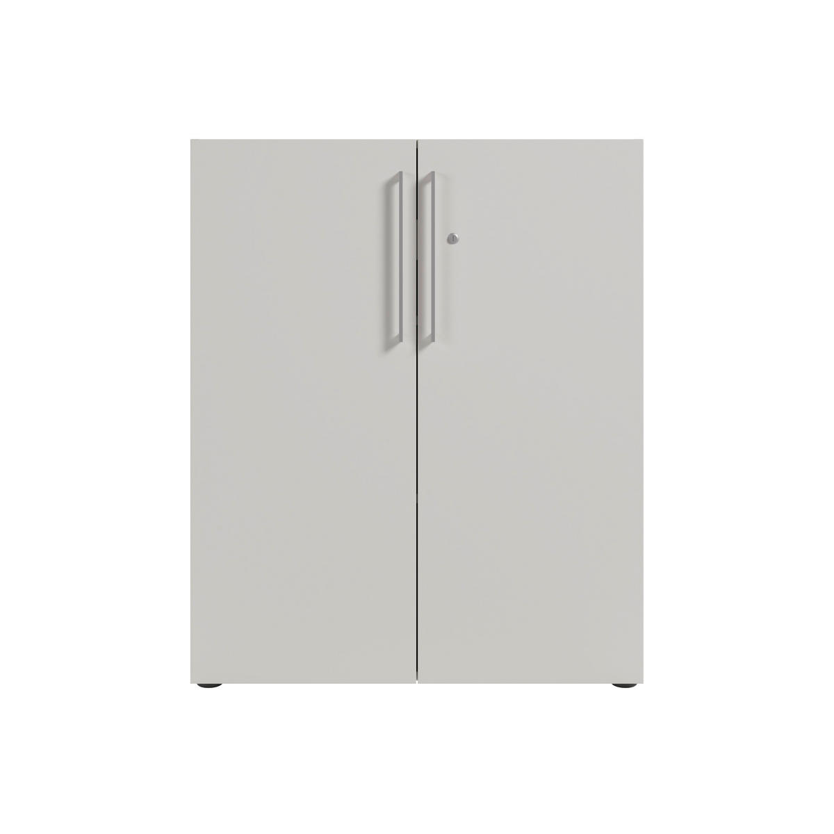 KOMMODE Colorado  in 89,8/110/42,9 cm  - Silberfarben/Schwarz, MODERN, Holzwerkstoff/Kunststoff (89,8/110/42,9cm) - Novel