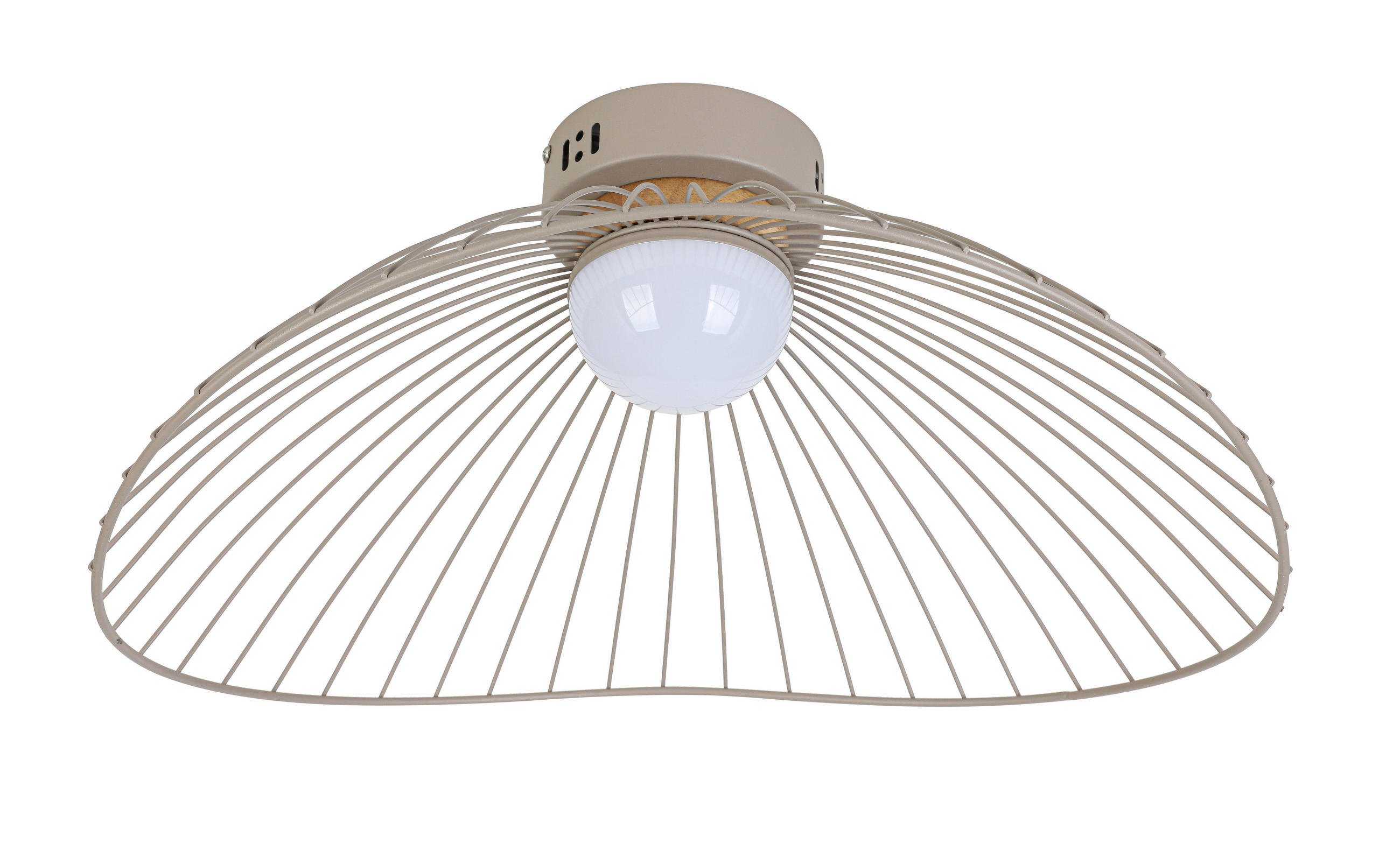 DECKENLEUCHTE 45/43/22,5 cm  - Sandfarben/Naturfarben, Trend, Holz/Kunststoff (45/43/22,5cm) - Collett's Monde