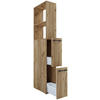 HOCHSCHRANK 25/183/50 cm  - Honigeiche/Anthrazit, MODERN, Holzwerkstoff/Kunststoff (25/183/50cm) - MID.YOU