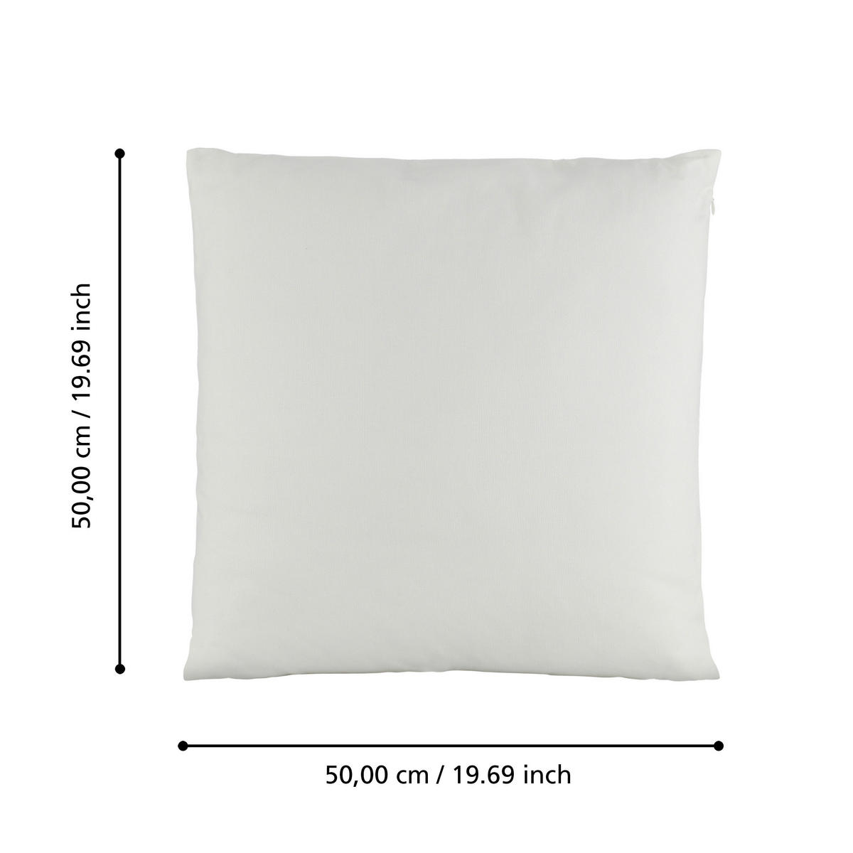 ZIERKISSEN  50/50 cm   - Weiß, Basics, Textil (50/50cm) - Eglo