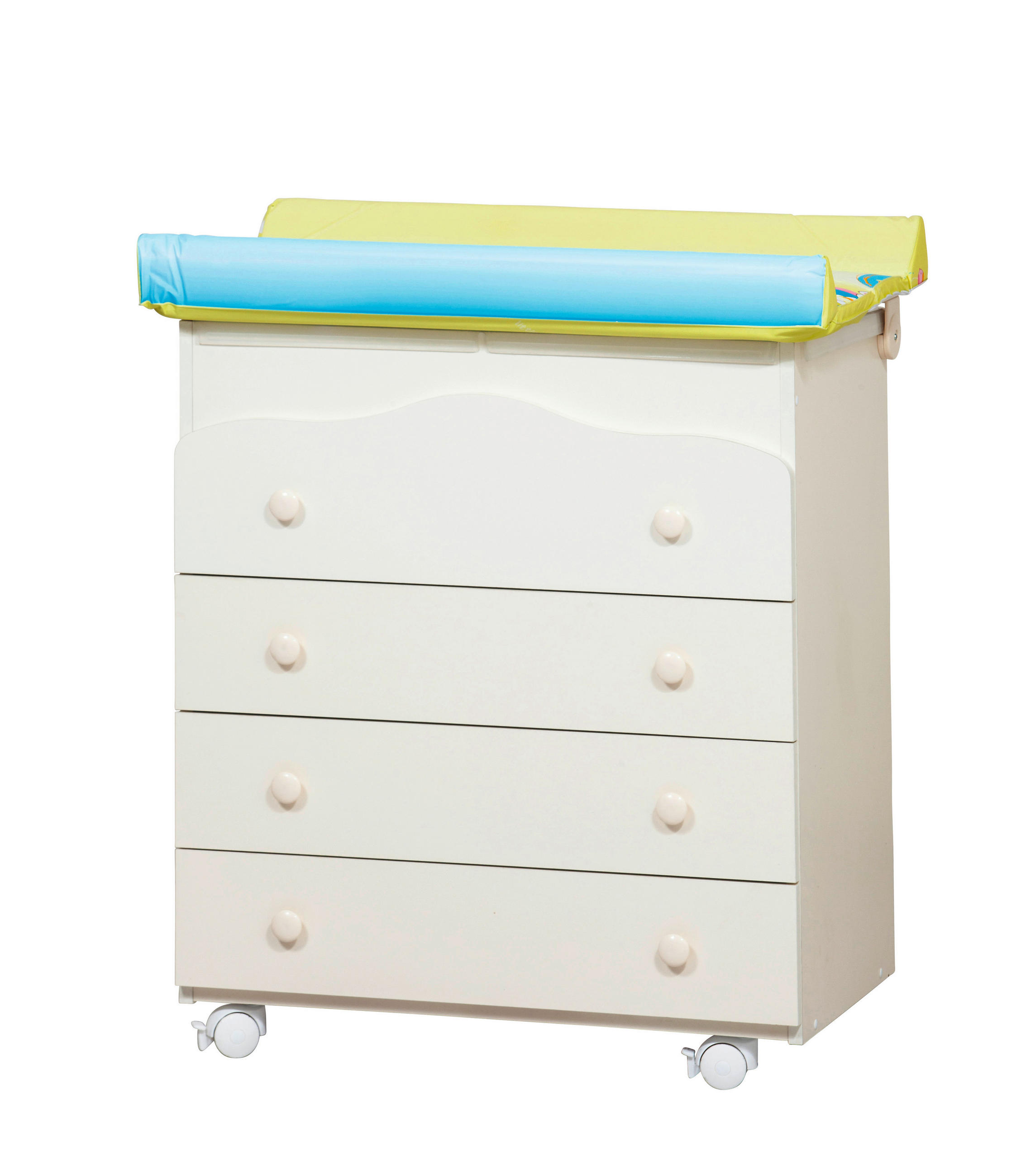 STOL ZA PREVIJANJE Malaga - bijela, Basics, drvni materijal/drvo (73/88/43cm)