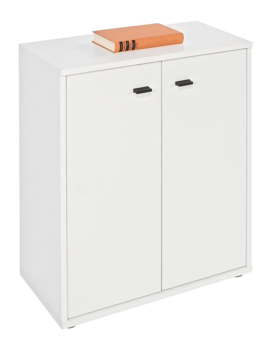 Kommode B: 60 cm Boni  in 60/70/30 cm  - Schwarz/Weiß, MODERN, Holzwerkstoff/Kunststoff (60/70/30cm) - Boxxx