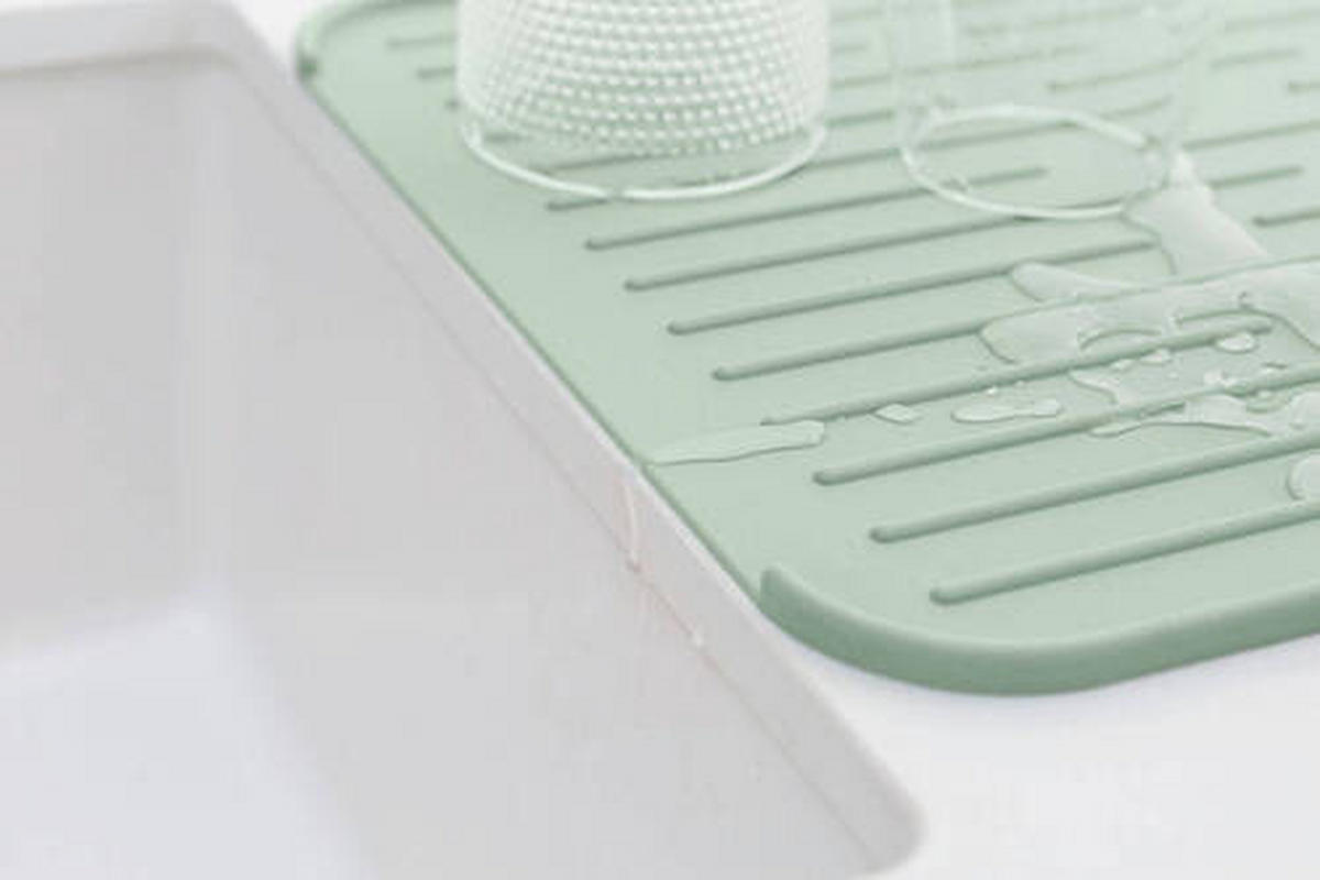 ABTROPFMATTE  - Jadegrün, Basics, Kunststoff (32,5/43,8/0,9cm) - Brabantia