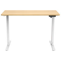 PISAĆI STOL  bijela, boje hrasta  metal, drvni materijal  - bijela/boje hrasta, Moderno, drvni materijal/metal (120/60/73,5/118cm) - Livetastic