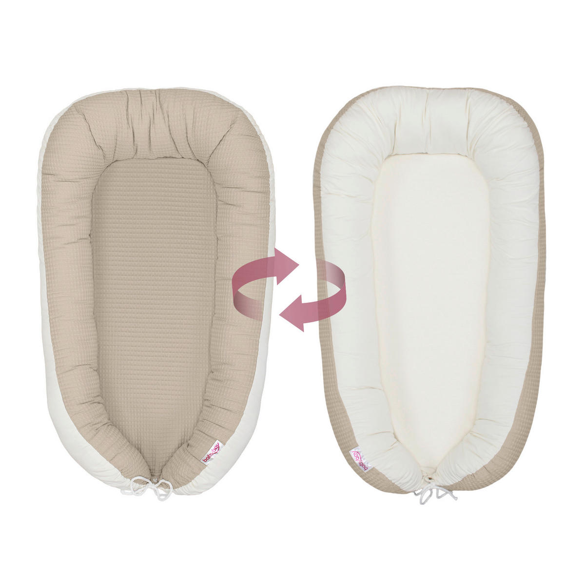 KUSCHELNEST babybay Kuschelnest Waffelpiqué  90/50/13 cm   - Sandfarben, Basics, Textil (90/50/13cm) - Babybay