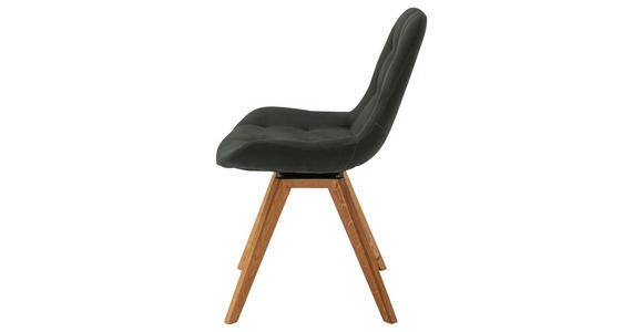 STUHL Flachgewebe Schwarz - Schwarz, KONVENTIONELL, Holz/Textil (56/84/63cm) - Carryhome