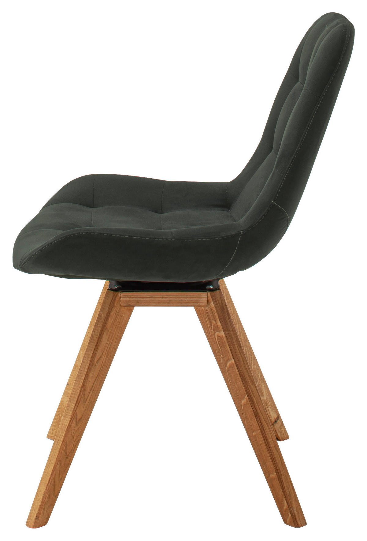 STUHL Flachgewebe Schwarz  - Schwarz, KONVENTIONELL, Holz/Textil (56/84/63cm) - Carryhome