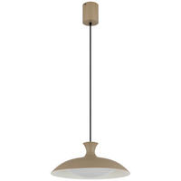 LED-HÄNGELEUCHTE 40/150 cm   - Sandfarben/Opal, Trend, Kunststoff/Metall (40/150cm) - Collet's Monde