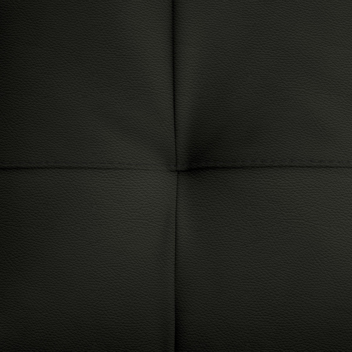 ECKSOFA in Echtleder Schwarz  - Schwarz, Design, Leder/Metall (313/165cm) - Emilio Belluti