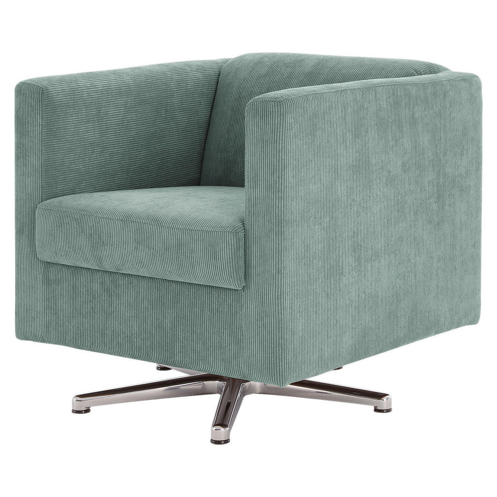 Thumbnail - Looks by W.Joop Designsessel Looks I, Türkis, Textil, Uni, 72x71x75 cm, Made in EU, Wohnzimmer, Sessel, Polstersessel