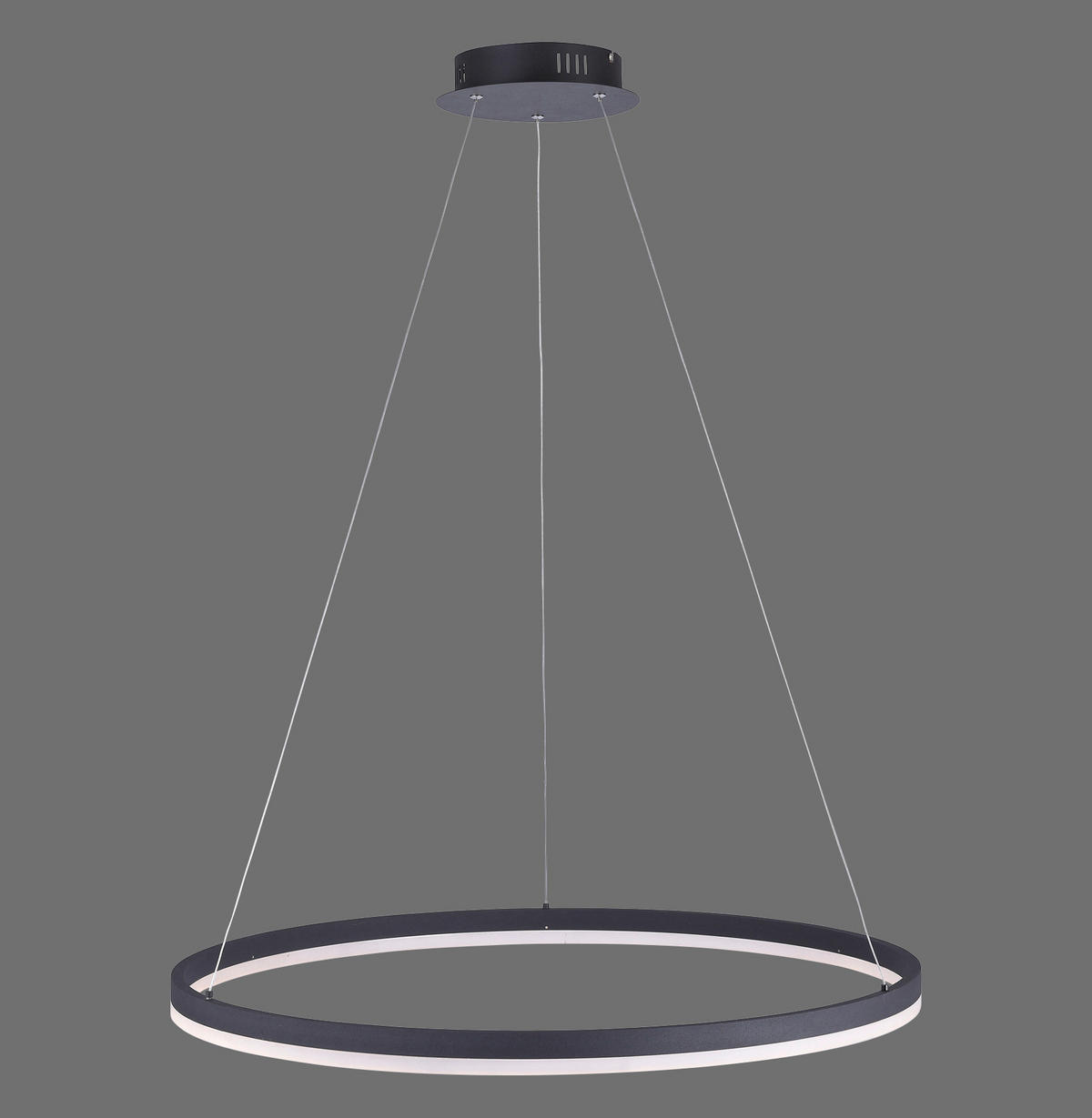 LED-HÄNGELEUCHTE Titus 80/80/120 cm   - Anthrazit, Design, Kunststoff/Metall (80/80/120cm) - Paul Neuhaus