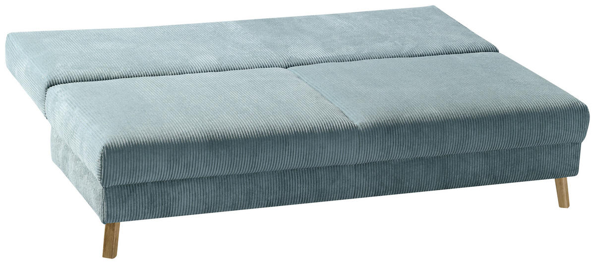 KANAPÉÁGY türkiz  - króm/türkiz, Design, textil/fém (194/91/90cm) - Novel