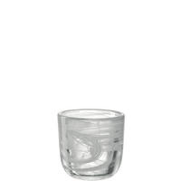 ČAŠA ZA LUČICE  - bijela, Basics, staklo (7/7/7cm) - Leonardo