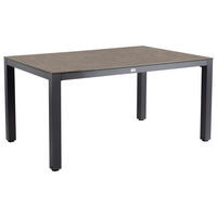 GARTENTISCH 160/90/75 cm Metall, Kunststoff Grau, Anthrazit rechteckig  - Anthrazit/Grau, Basics, Kunststoff/Metall (160/90/75cm) - Tierra Outdoor