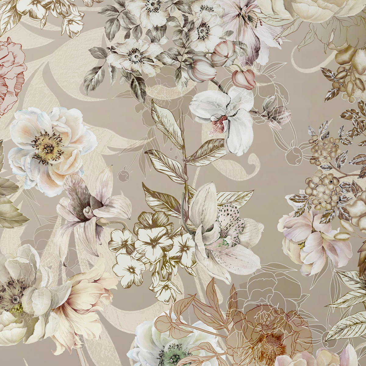 WENDEBETTWÄSCHE 2-teilig Satin 135/200 cm  - Naturfarben, Design, Textil (135/200cm) - Esposa