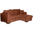 ECKSOFA in Webstoff Terracotta  - Terracotta/Braun, KONVENTIONELL, Holz/Textil (170/235cm) - Carryhome