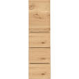 MIDISCHRANK 35/125/37 cm  - Eichefarben, Design, Holz/Holzwerkstoff (35/125/37cm) - Novel