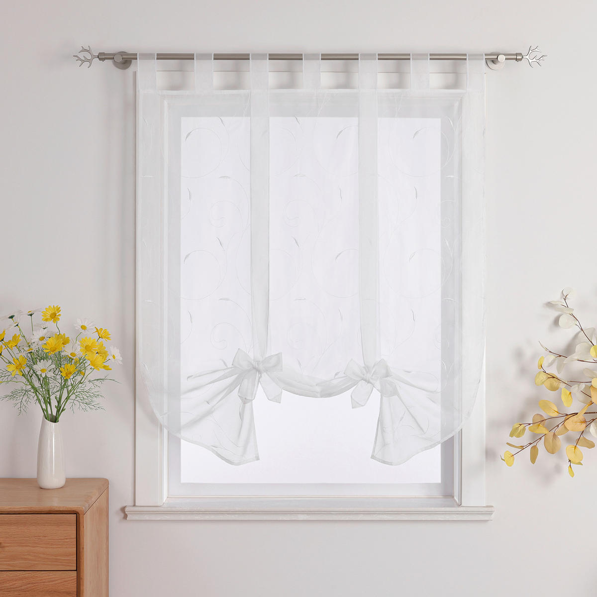 FALTROLLO  transparent  140/140 cm    - Weiß Hochglanz, Basics, Textil (140/140cm)