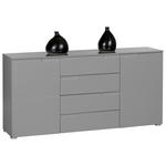 SIDEBOARD Spice 165/80/40 cm 4 Schublade(n)  - Silberfarben/Grau, Basics, Holzwerkstoff/Kunststoff (165/80/40cm) - Carryhome