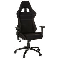 GAMINGSTOL  i svart  - vit/svart, Basics, metall/textil (72/140/63cm) - MID.YOU