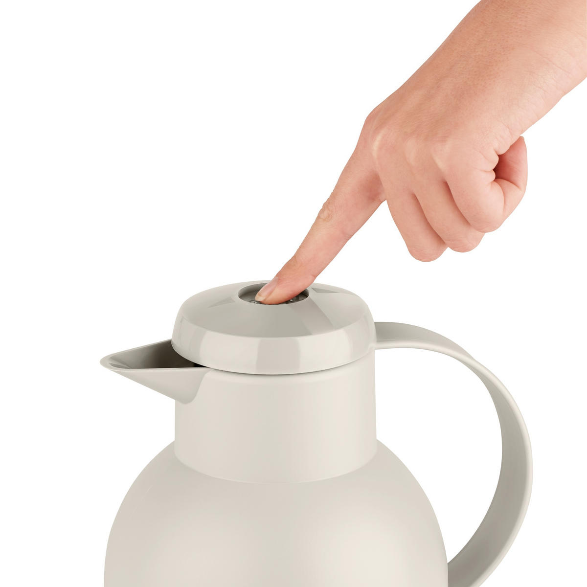 ISOLIERKANNE SAMBA 1,0 L  - Grau, Basics, Kunststoff (1,0l) - Emsa