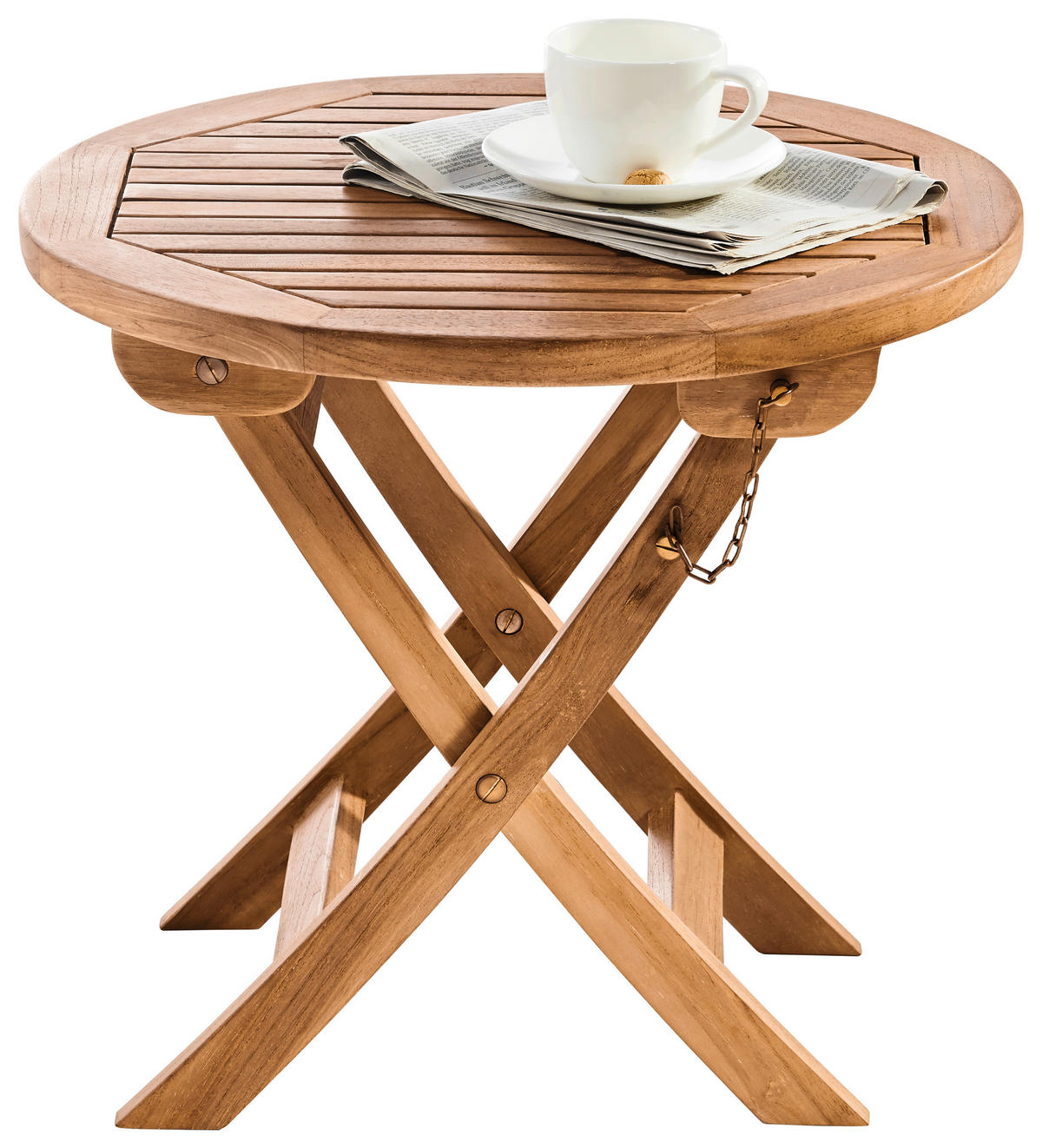 ZÁHRADNÝ PRÍRUČNÝ STOLÍK, drevo, 50/50/45 cm - farba tíku, Romantik / Landhaus, drevo (50/50/45cm) - Ambia Garden