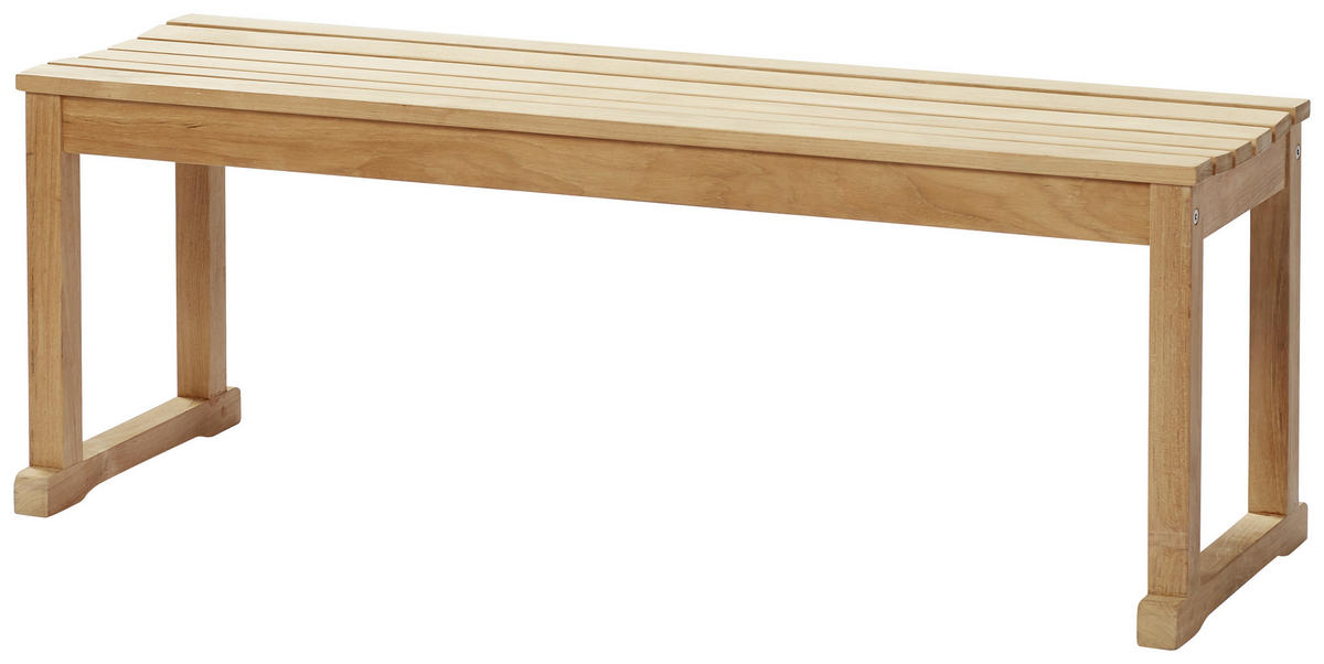 SITZBANK 120/43/40 cm Teakfarben Teakholz vollmassiv  - Teakfarben, KONVENTIONELL, Holz (120/43/40cm) - MID.YOU