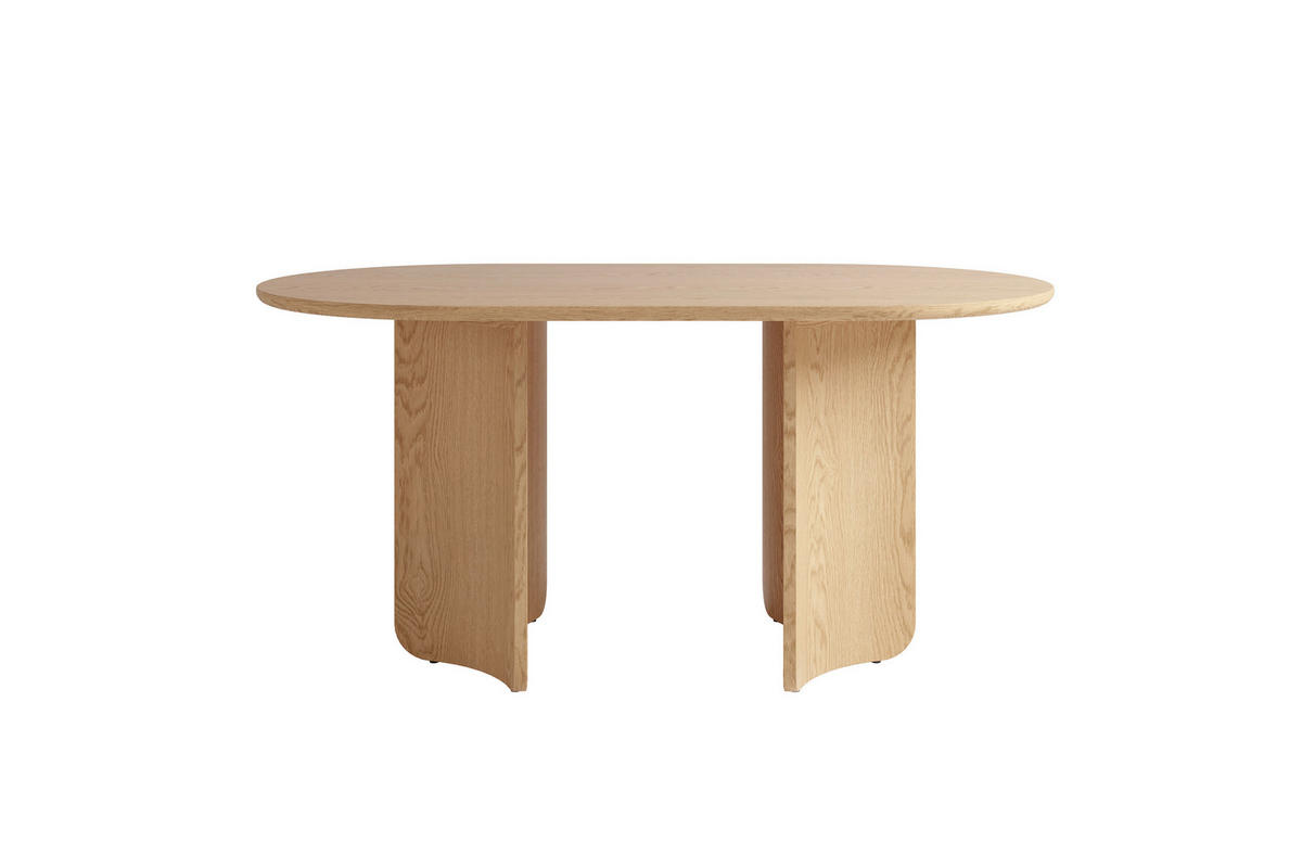 ESSTISCH 160/90/76 cm Echtholz, Nachbildung  Holzwerkstoff Eiche Bianco  - Eiche Bianco, MODERN, Holzwerkstoff (160/90/76cm) - Schöner Wohnen