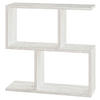 BEISTELLTISCH in Holzwerkstoff  - Weiss/Eichefarben, Design, Holzwerkstoff (60cm) - Livetastic