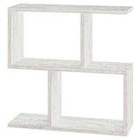 ODKLÁDACÍ STOLEK, bílá, barvy dubu, kompozitní dřevo,  - bílá/barvy dubu, Design, kompozitní dřevo (60cm) - Livetastic