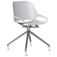 BESUCHERSTUHL  in Weiss, Alufarben  - Weiss/Alufarben, Basics, Kunststoff/Metall (50/72/52cm) - Aeris